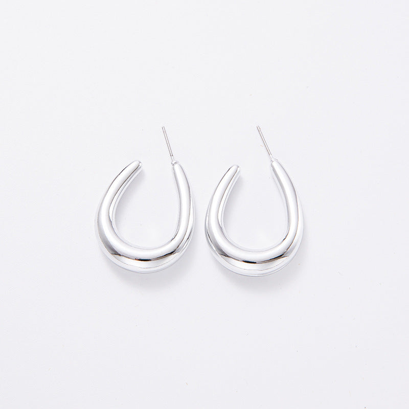 1 Pair Simple Style Geometric Plating Arylic Earrings