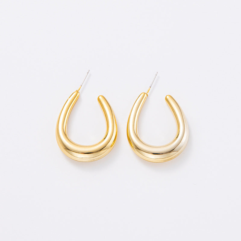 1 Pair Simple Style Geometric Plating Arylic Earrings