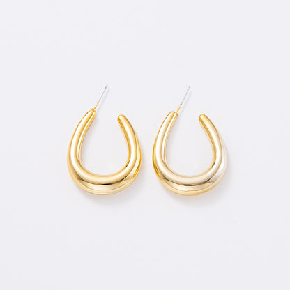 1 Pair Simple Style Geometric Plating Arylic Earrings