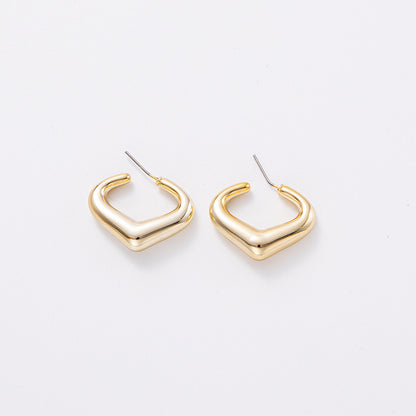 1 Pair Simple Style Geometric Plating Arylic Earrings