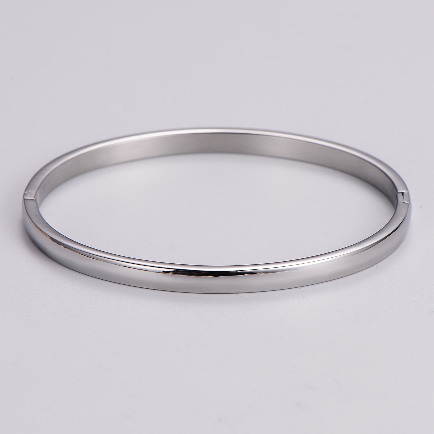 Casual Simple Style Circle Stainless Steel Plating Bangle