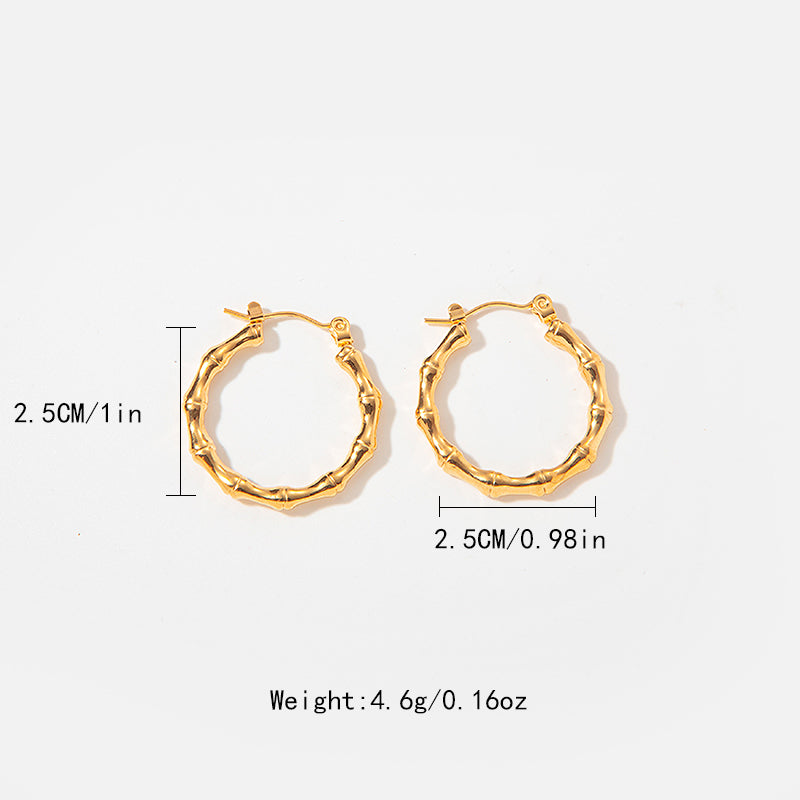 1 Pair Simple Style Roman Style Commute Sector Leaves Plating Stainless Steel Earrings