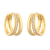 1 Pair Elegant Luxurious Shiny Round Plating Inlay Copper Zircon Earrings