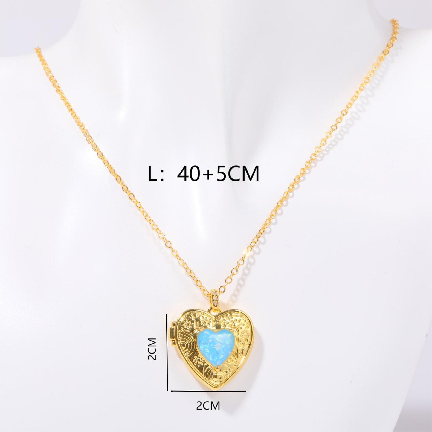 Copper Simple Style Commute Letter Heart Shape Plating Inlay Zircon Pendant Necklace