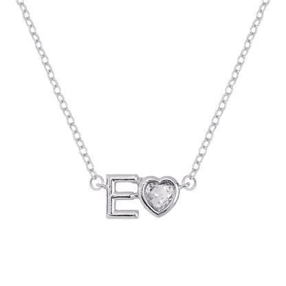 Vintage Style Simple Style Letter Heart Shape Alloy Plating Inlay Rhinestones Women's Pendant Necklace