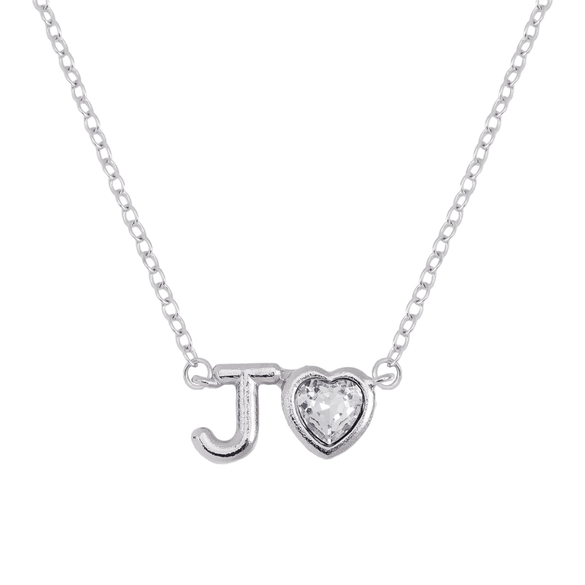 Vintage Style Simple Style Letter Heart Shape Alloy Plating Inlay Rhinestones Women's Pendant Necklace