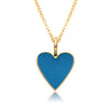 Copper IG Style Simple Style Heart Shape Enamel Plating Pendant Necklace