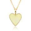 Copper IG Style Simple Style Heart Shape Enamel Plating Pendant Necklace