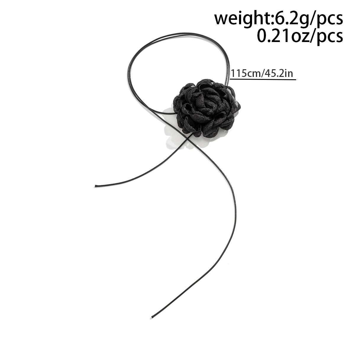 Simple Style Flower Cloth Metal Handmade Lace Women's Choker