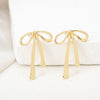 1 Pair IG Style Elegant Bow Knot Plating Inlay Copper Artificial Pearls Drop Earrings