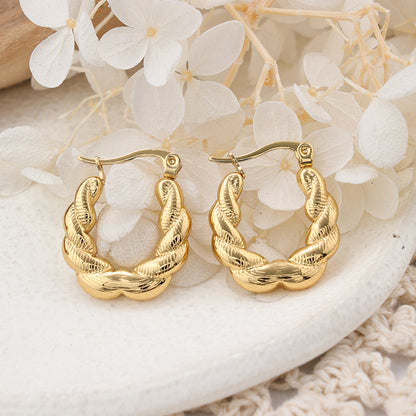 1 Pair Ig Style Geometric Plating Stainless Steel Earrings