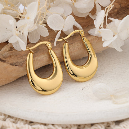 1 Pair Ig Style Geometric Plating Stainless Steel Earrings