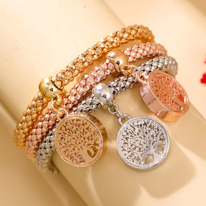 Simple Style Life Tree Alloy Women's Bracelets