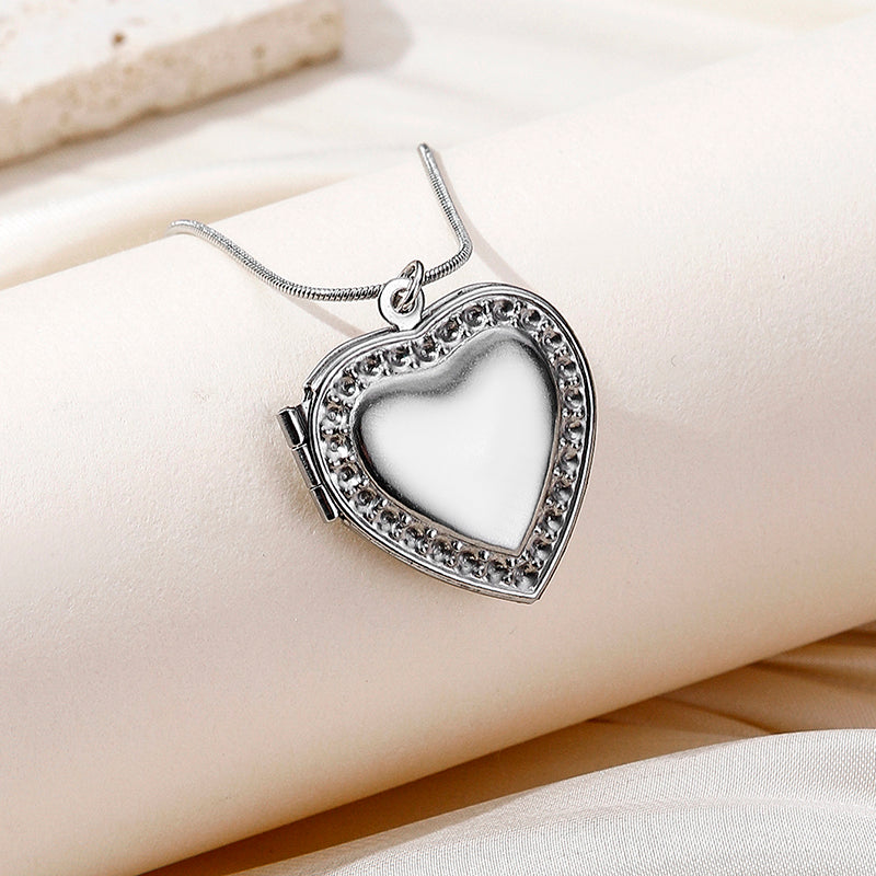 Stainless Steel Vintage Style Classic Style Square Oval Heart Shape Plating Pendant Necklace