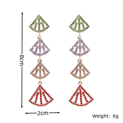 1 Pair Elegant Tassel Flower Bow Knot Plating Inlay Copper Zircon Drop Earrings