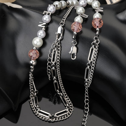 Stainless Steel Simple Style Color Block Jewelry Set