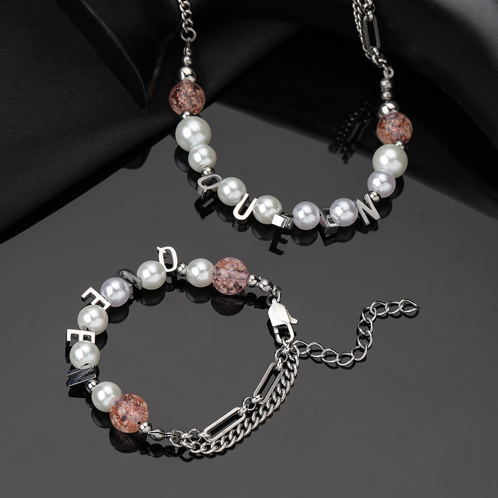 Stainless Steel Simple Style Color Block Jewelry Set