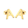 1 Pair Simple Style Letter Plating Stainless Steel Ear Studs