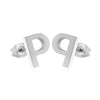 1 Pair Simple Style Letter Plating Stainless Steel Ear Studs