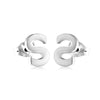 1 Pair Simple Style Letter Plating Stainless Steel Ear Studs