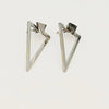 1 Pair Vintage Style Triangle Geometric Plating Stainless Steel Drop Earrings