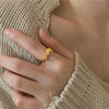 Sterling Silver Simple Style Bow Knot Open Rings