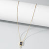 Copper Simple Style Solid Color Inlay Zircon Pendant Necklace