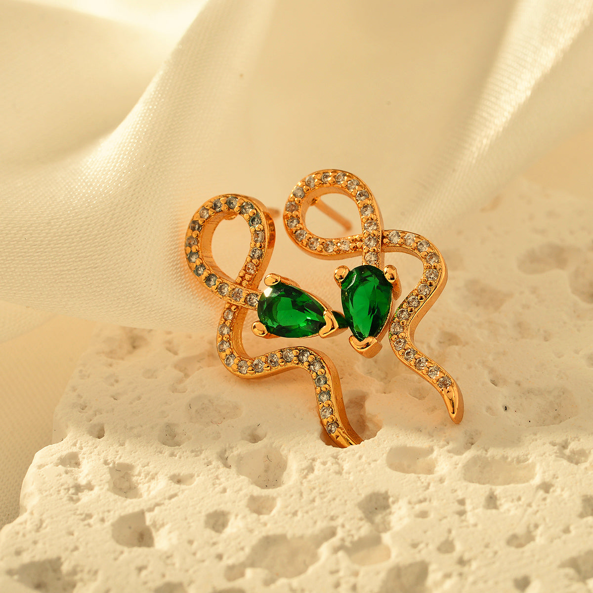 1 Pair Classical Snake Alloy Ear Studs