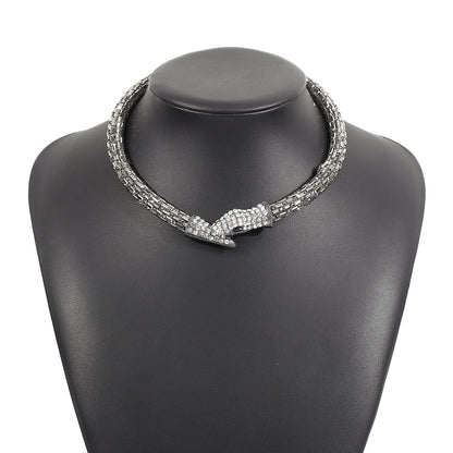 Cool Style Shiny Snake Alloy Rhinestone Plating Women's Bracelets Earrings Necklace