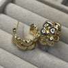 1 Pair Vintage Style Geometric Heart Shape Plating Copper Ear Studs