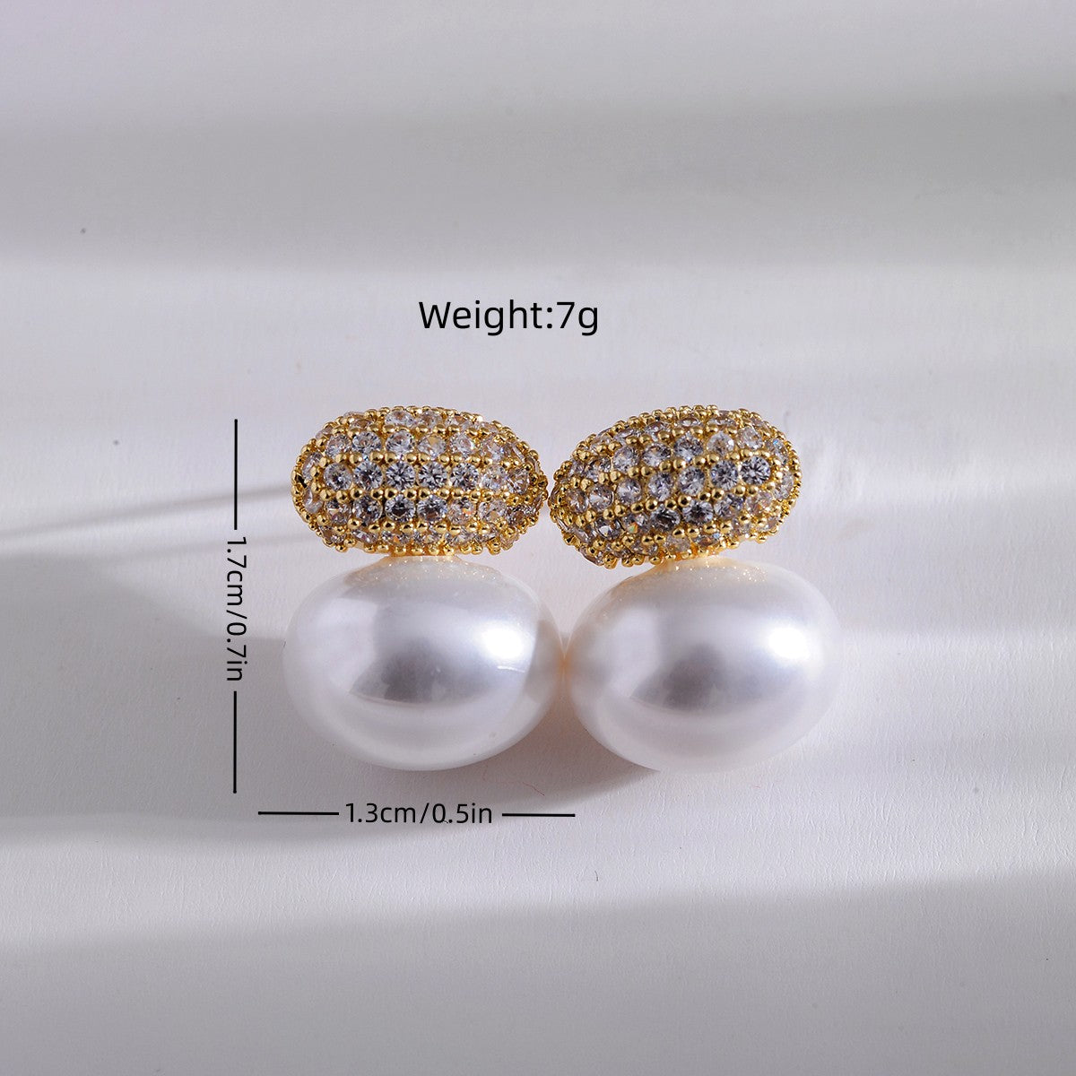 1 Pair Elegant Simple Style Geometric Copper Drop Earrings