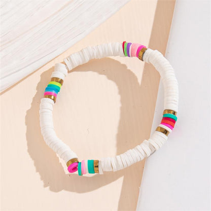 Bohemian Simple Style Colorful Soft Clay Beaded Women's Bracelets