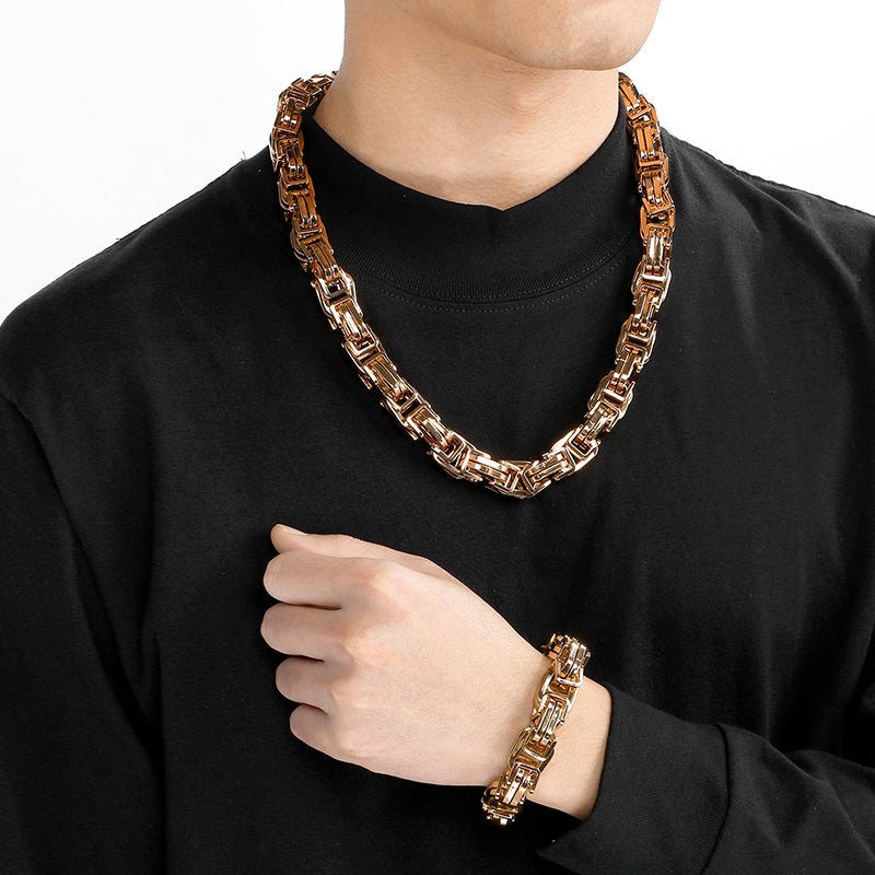 Titanium Steel Simple Style Solid Color Bracelets Necklace