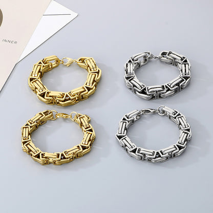 Titanium Steel Simple Style Solid Color Bracelets Necklace