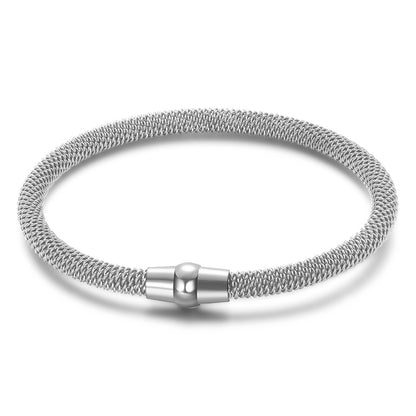 Titanium Steel Simple Style Geometric Bracelets