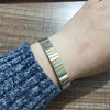 Classic Style Commute Solid Color Stainless Steel Plating Gold Plated Bangle