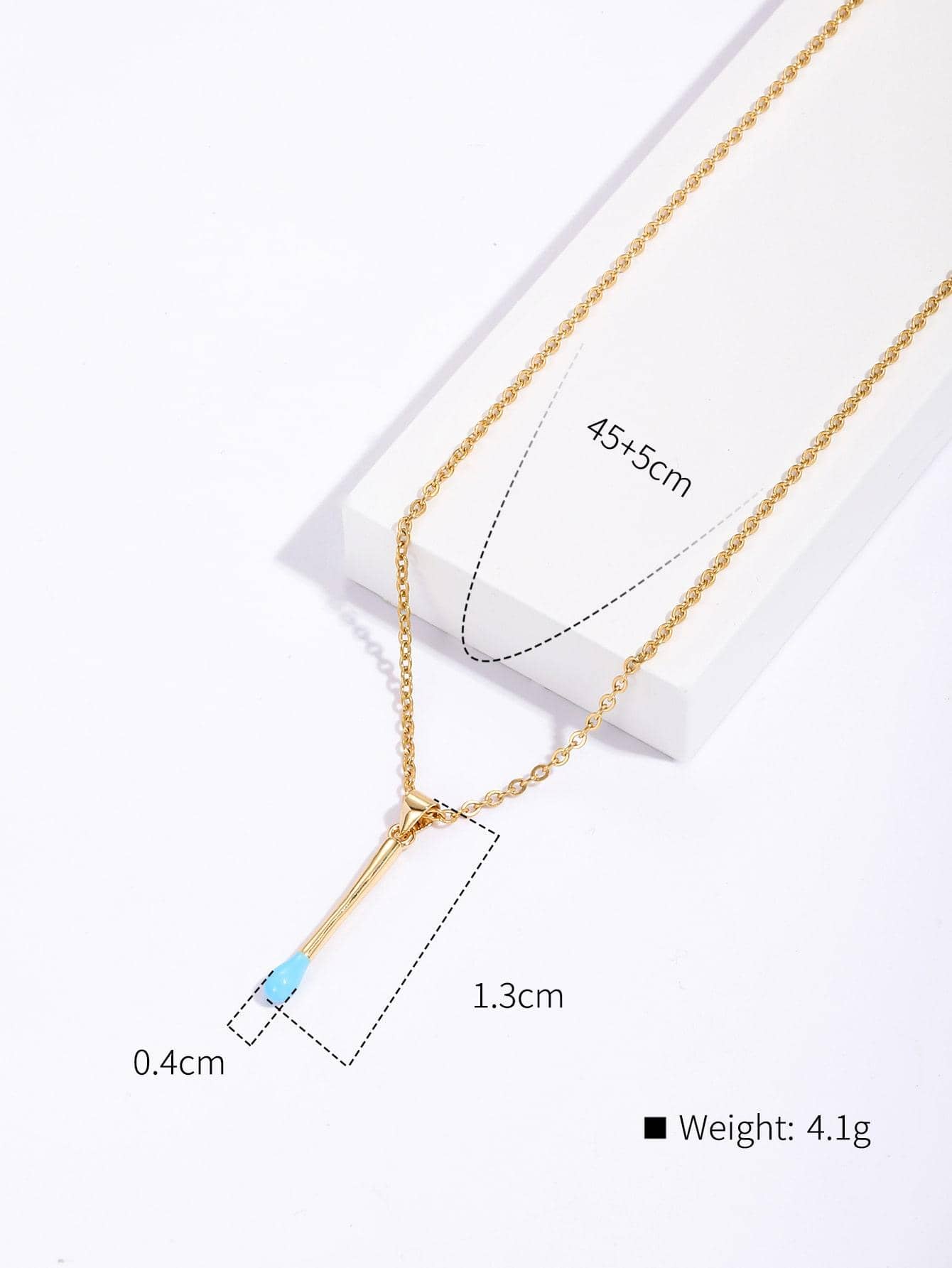 Copper 18K Gold Plated IG Style Bow Knot Shoe Enamel Pendant Necklace