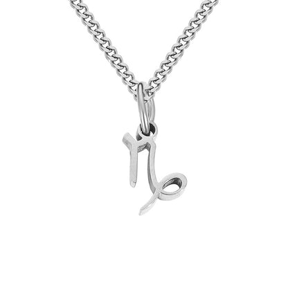 Stainless Steel Simple Style Constellation Plating Hollow Out Pendant Necklace