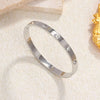 Stainless Steel Vintage Style Star Heart Shape Bangle