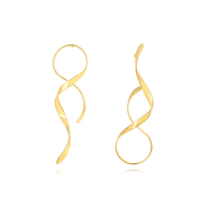 1 Pair Casual Simple Style Geometric Asymmetrical Plating Alloy Ear Studs