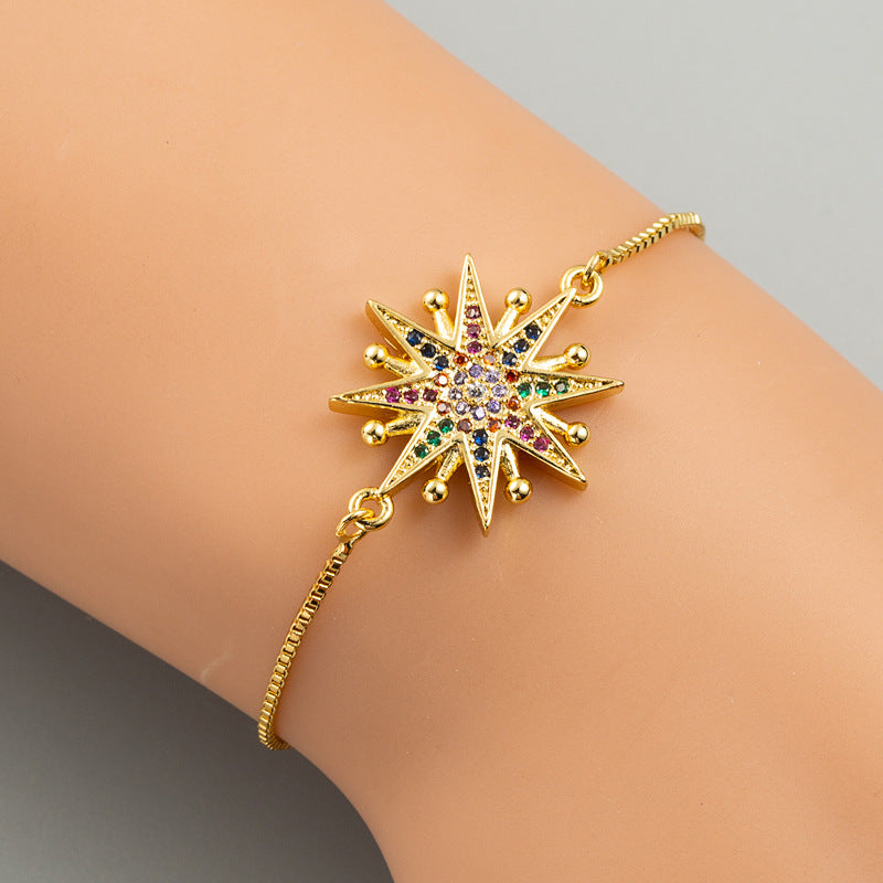 Fashion Animal Copper Artificial Gemstones Bracelets In Bulk