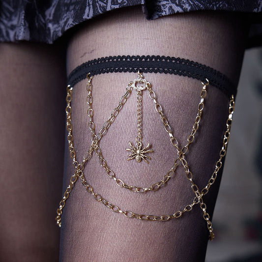 Sexy Spider Alloy Plating Women's Leg Chain