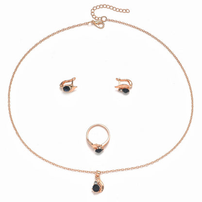 Simple Style Cat Alloy Women's Rings Earrings Necklace