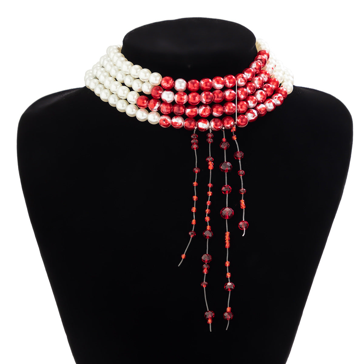 Elegant Glam Geometric Artificial Pearl Copper Beaded Women's Layered Necklaces