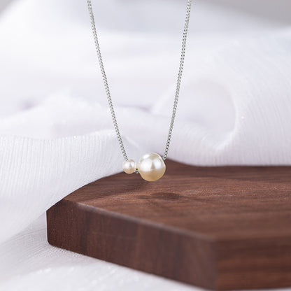 Elegant Simple Style Round Imitation Pearl Copper Necklace