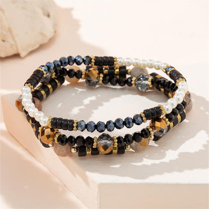 Casual Simple Style Irregular Glass Rope Beaded Women'S Bracelets