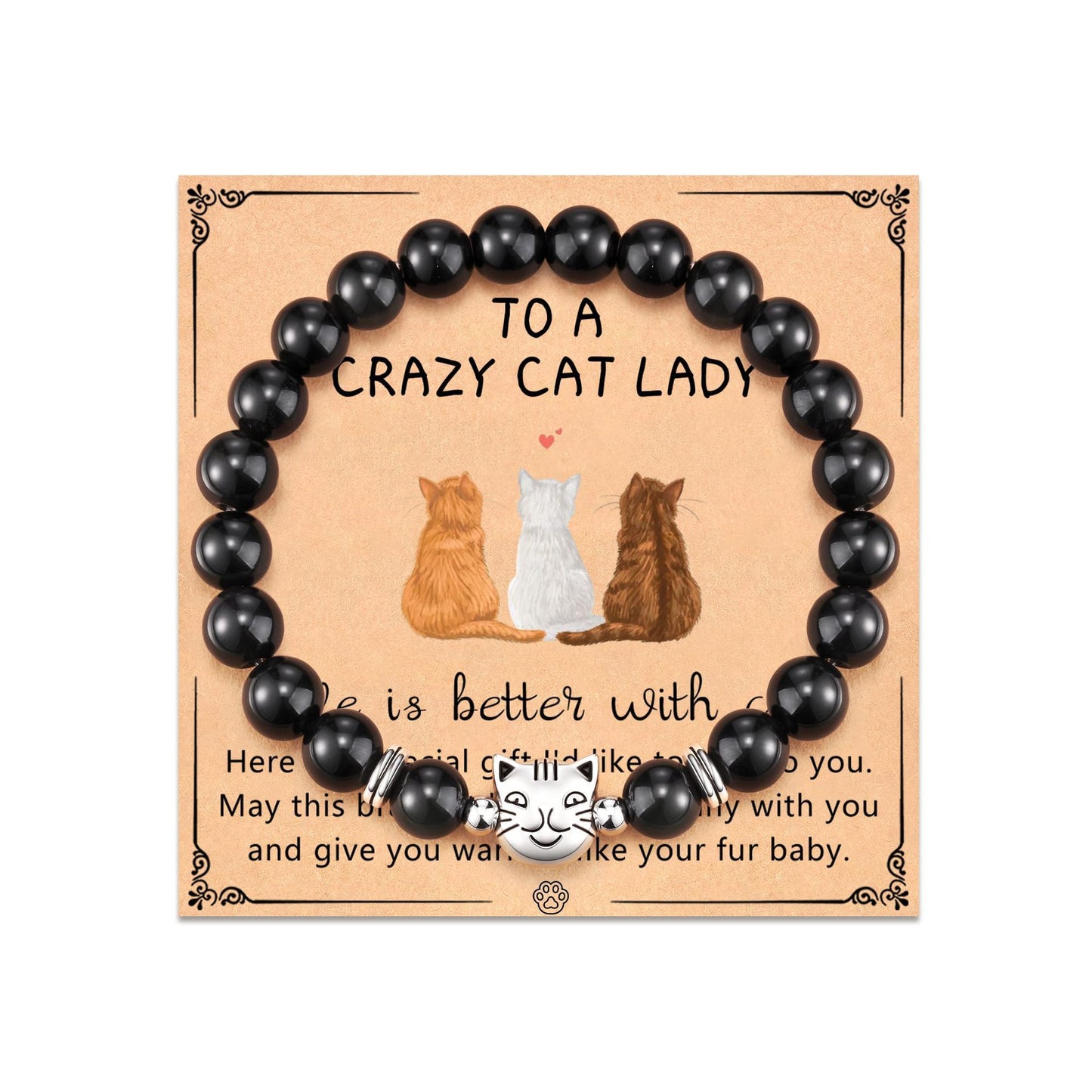 Simple Style Cat Alloy Stone Unisex Bracelets