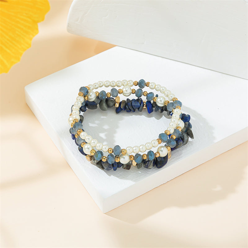 Casual Simple Style Irregular Round Beaded Women's Bracelets