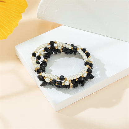 Casual Simple Style Irregular Round Beaded Women's Bracelets