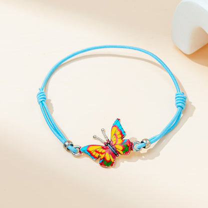 Sweet Simple Style Butterfly Alloy Women's Bracelets